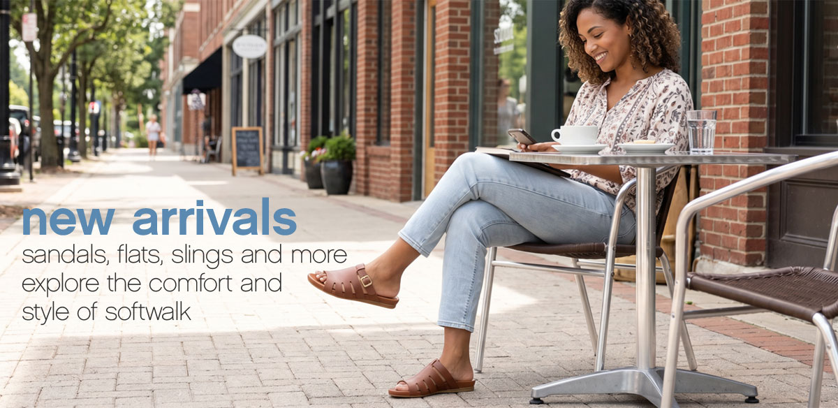 New Arrivals. Sandals, flats, slings and more - explore the comfort and style of SoftWalk.