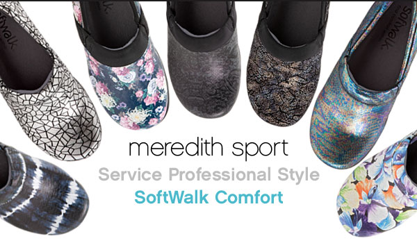 Meredith Sport Service Professional Style - SoftWalk Comfort. 7 New Colors!